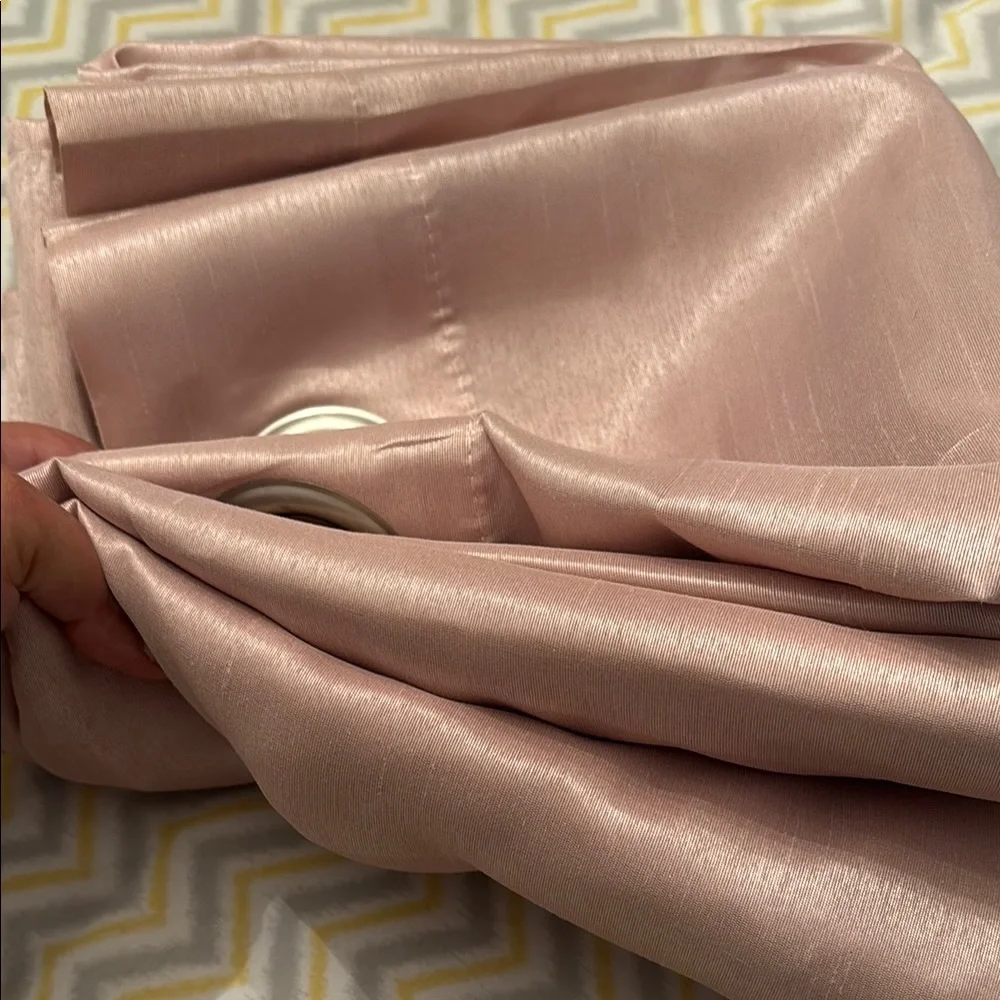 Light Pink Curtains Blush with Elegant Accents